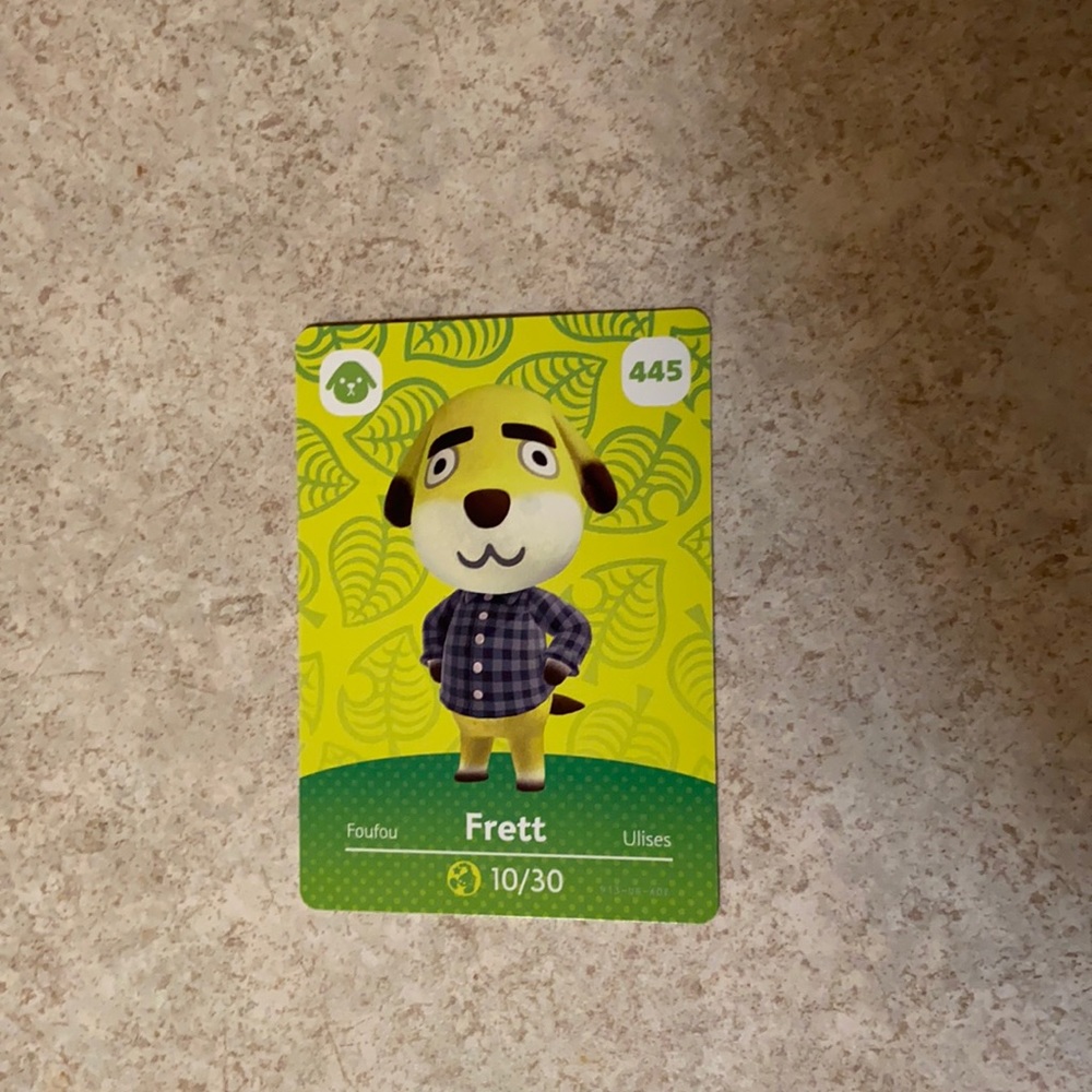 Animal crossing amiibo Frett